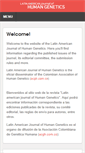 Mobile Screenshot of latinhumangenetics.com